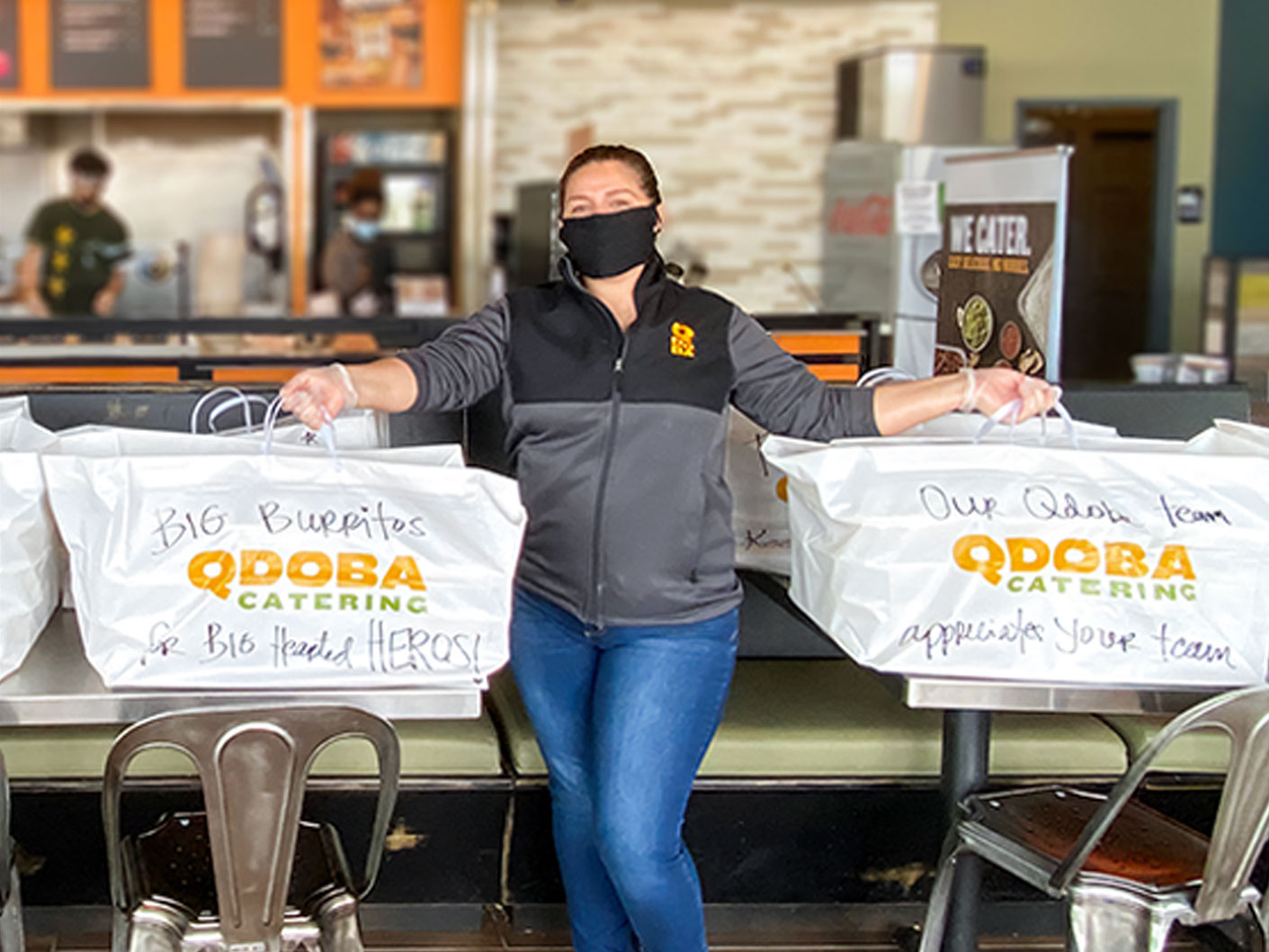 QDOBA West Virgina Food Donation Delivery